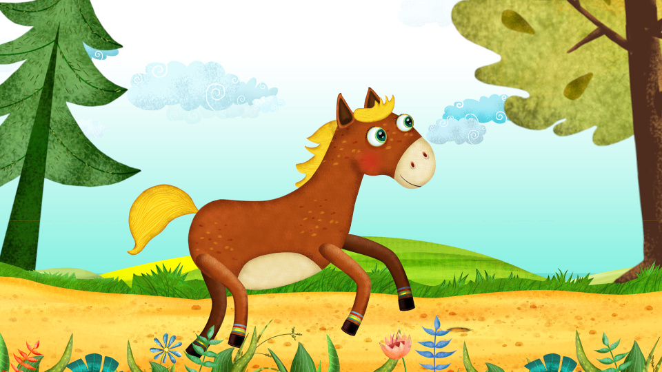 animated horse